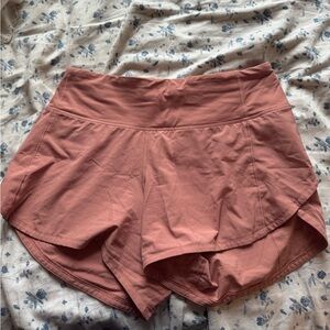Salmon color size 4 Lululemon shorts!